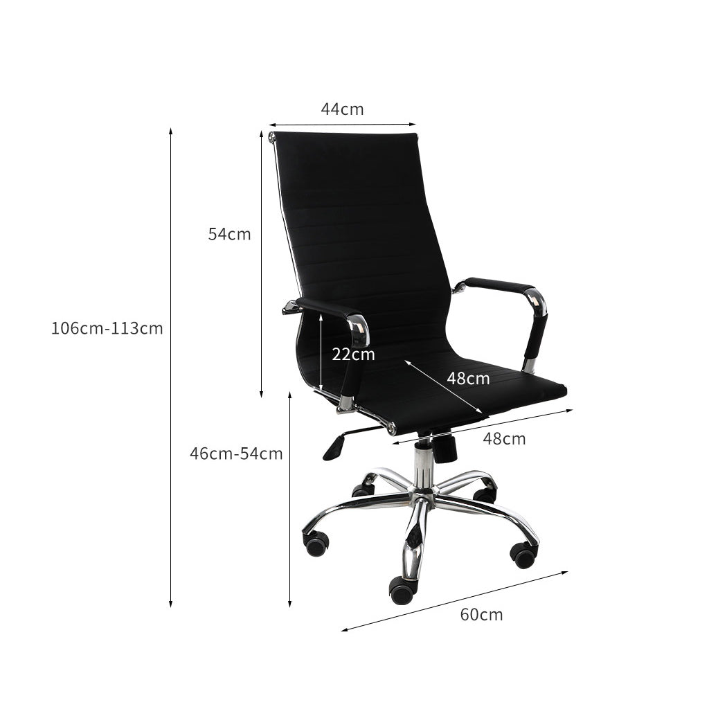 Artiss Gaming Office Chair Computer Desk Chairs Home Work Study Black High Back