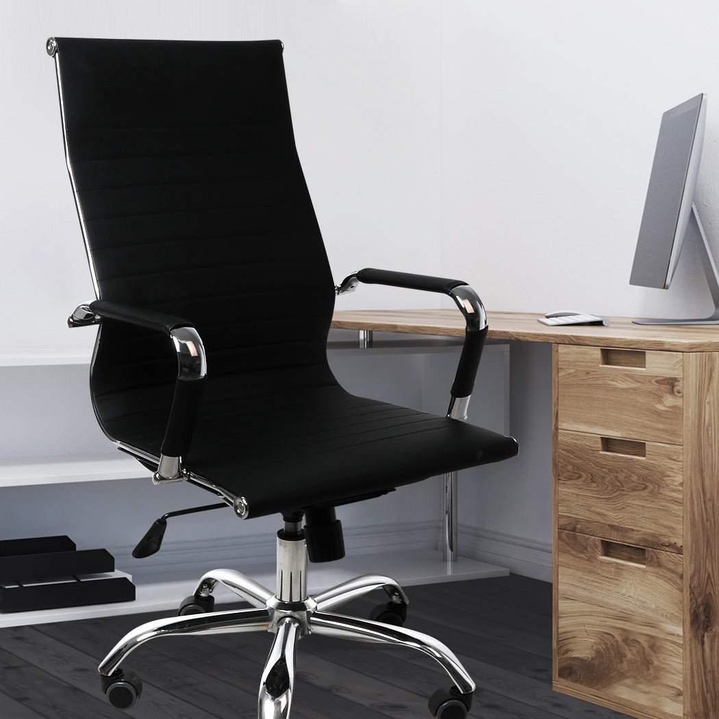 Artiss Gaming Office Chair Computer Desk Chairs Home Work Study Black High Back